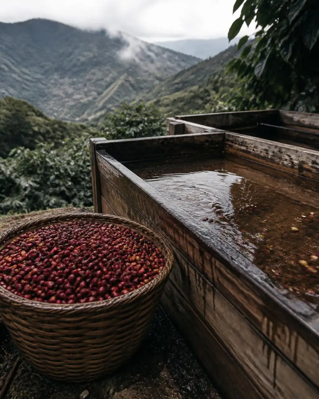 Koffieperceel in Lonya Grande, Amazonas, Peru